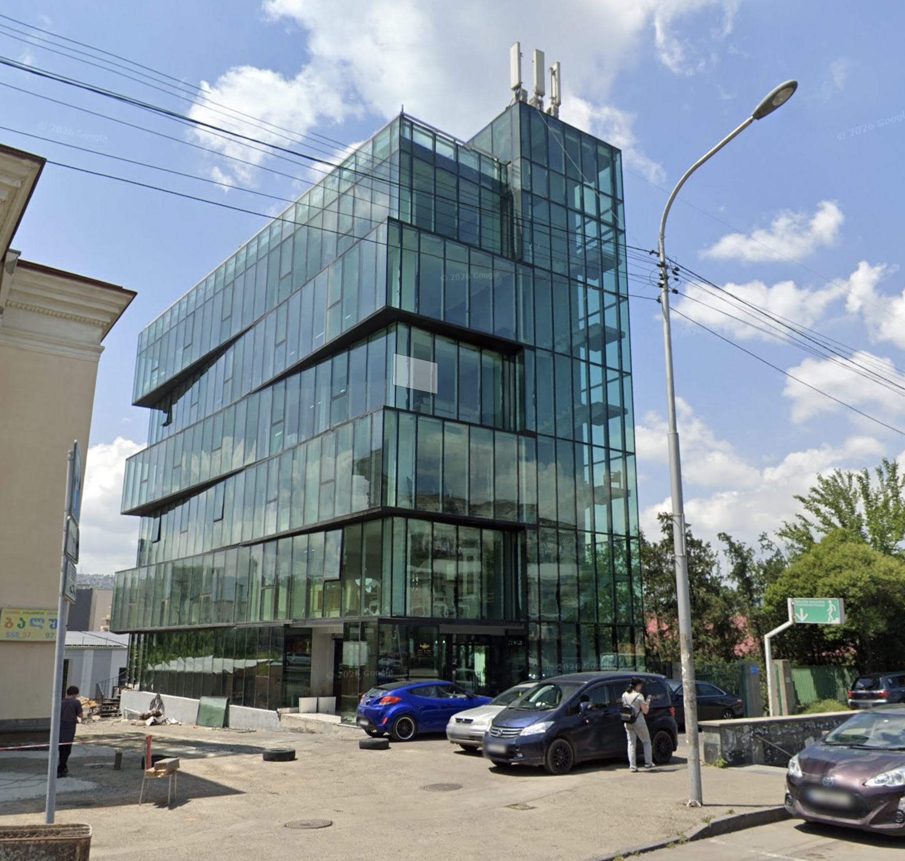 NANA Tbilisi showroom building on Davit Guramishvili Avenue